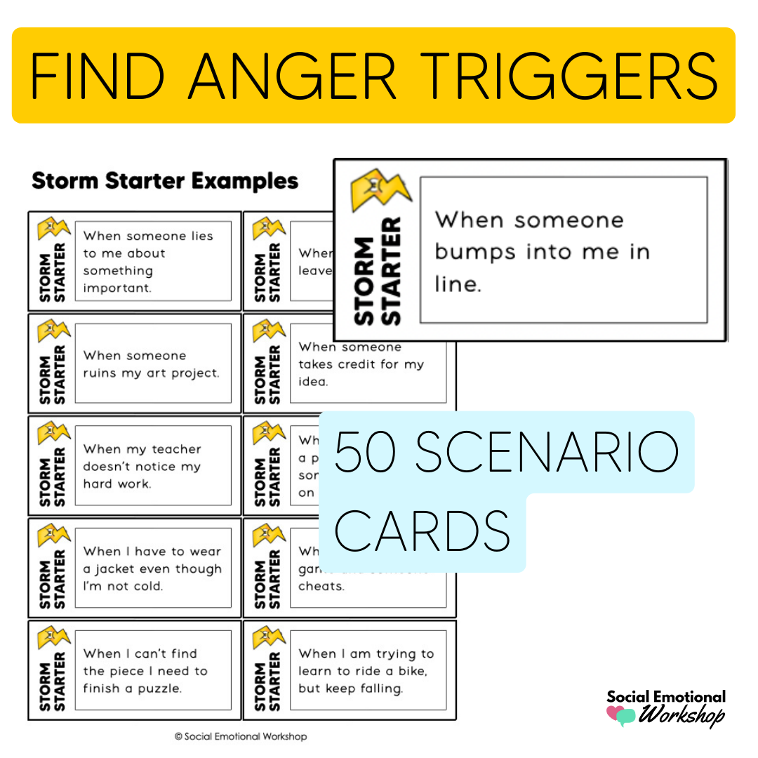 Anger Management Activities - Anger Thermometer, Scenarios, and Session Plan