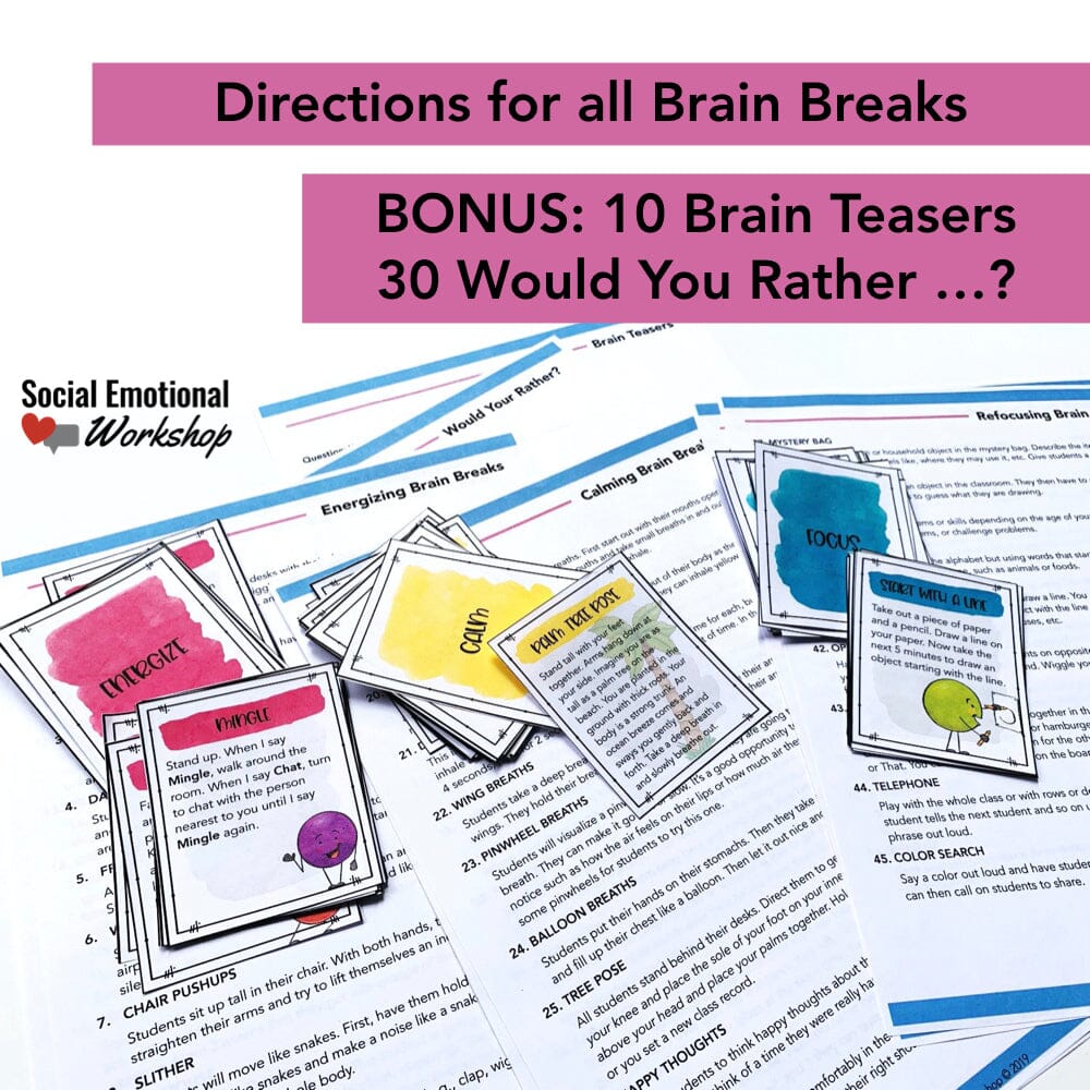 Brain Breaks for the Classroom Media Social Emotional Workshop