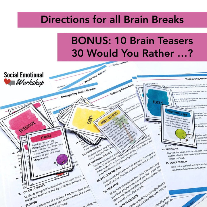 Brain Breaks for the Classroom Media Social Emotional Workshop