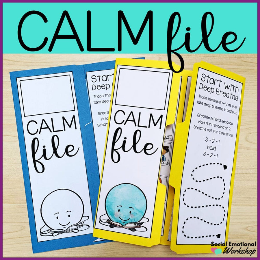 Calm Corner Interactive Lapbook for Individual Students Media Social Emotional Workshop