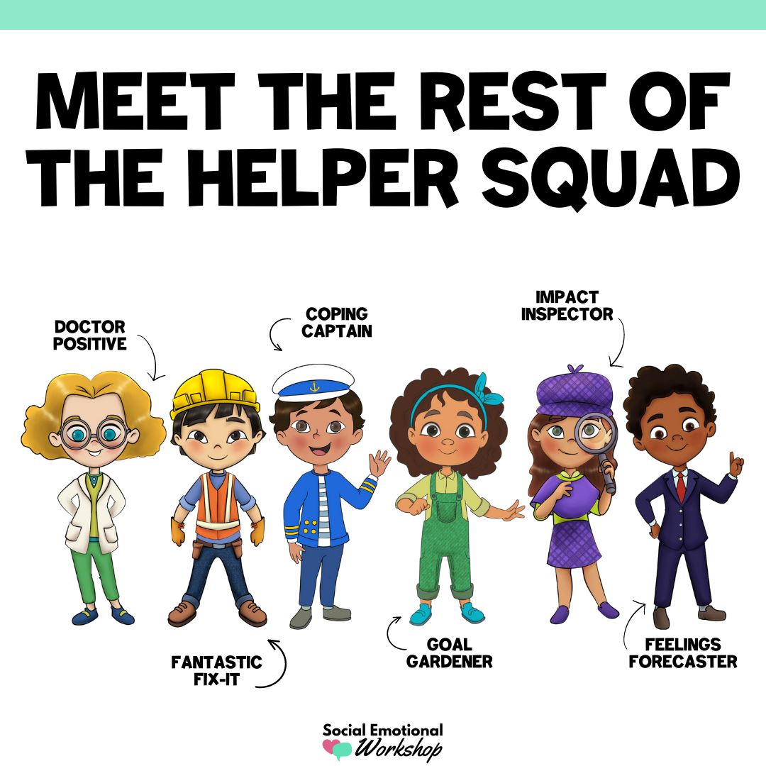 Calming Strategies Freebie Counseling Activities | Coping Captain Helper Squad Social Emotional Workshop