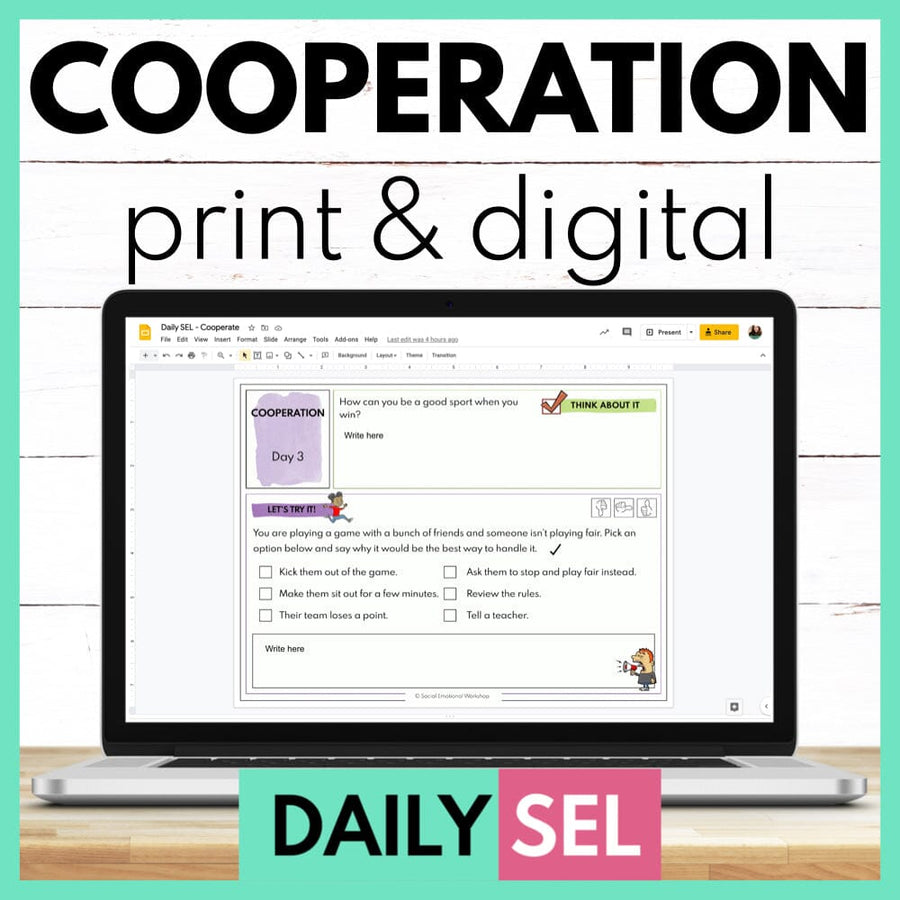 Cooperation Lessons - SEL Activities for Distance Learning Media Social Emotional Workshop