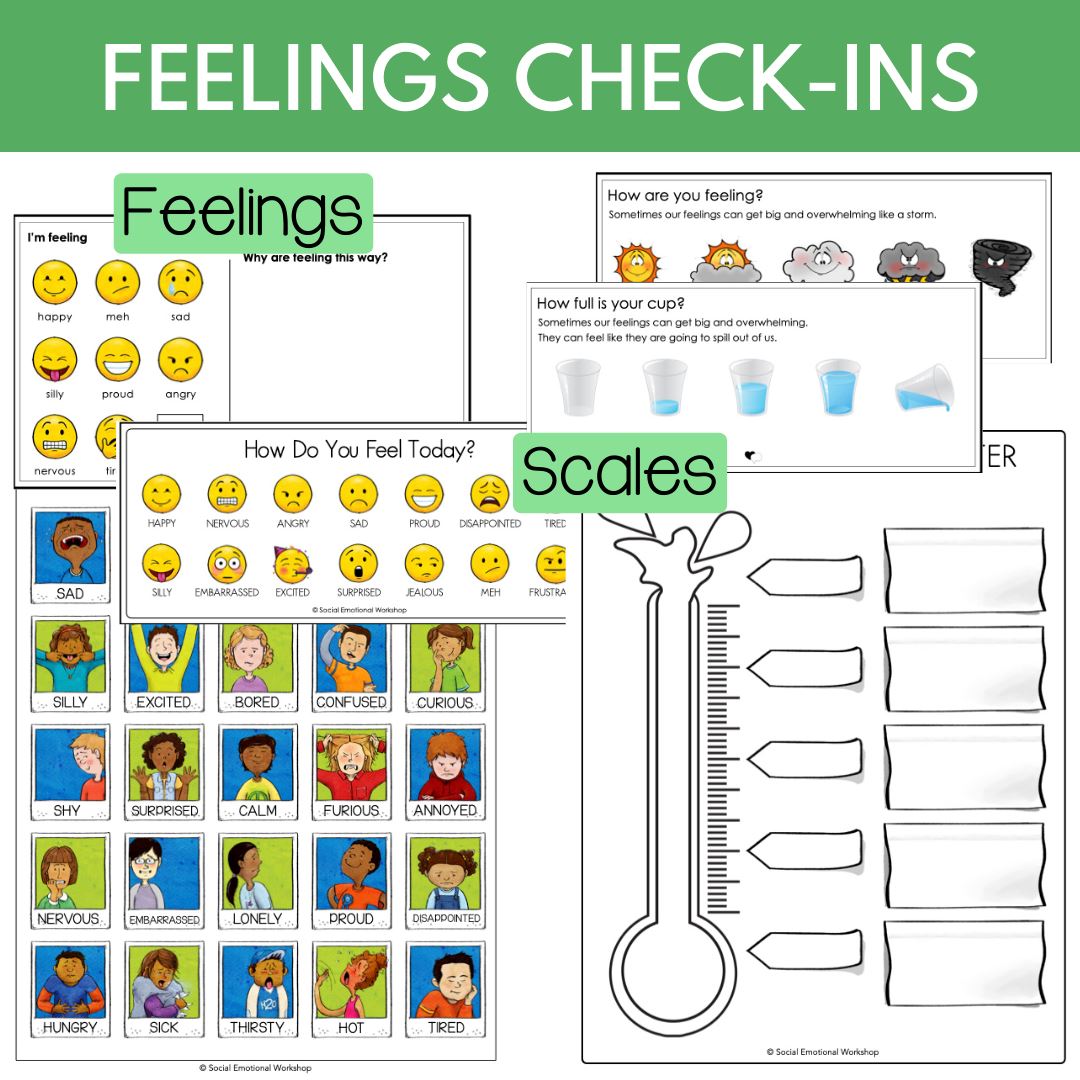 Counseling Check-In Sheets and Activities for Individual and Group Counseling Counseling Activities Social Emotional Workshop