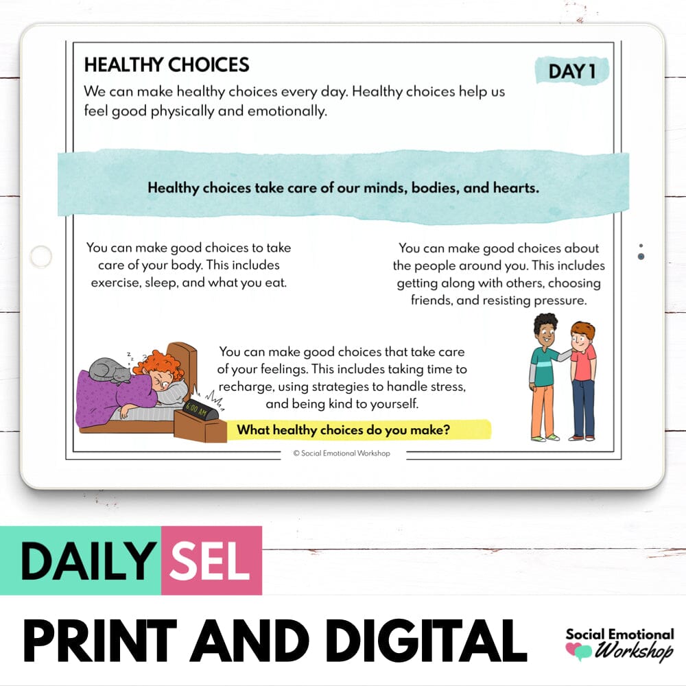 Daily SEL Activities for Responsible Decision Making - Set 5 - SEL Distance Learning Media Social Emotional Workshop