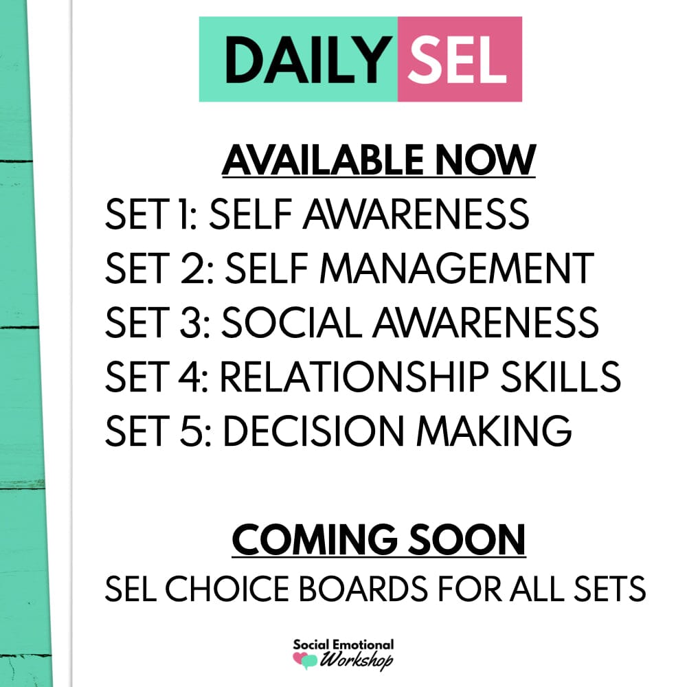 Daily SEL Activities for the Whole Year & Distance Learning Media Social Emotional Workshop