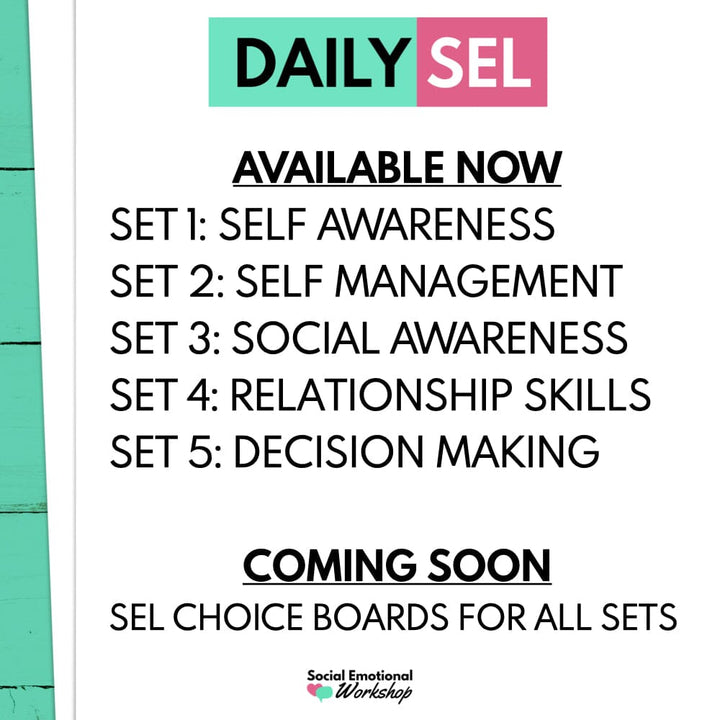 Daily SEL Activities for the Whole Year & Distance Learning Media Social Emotional Workshop