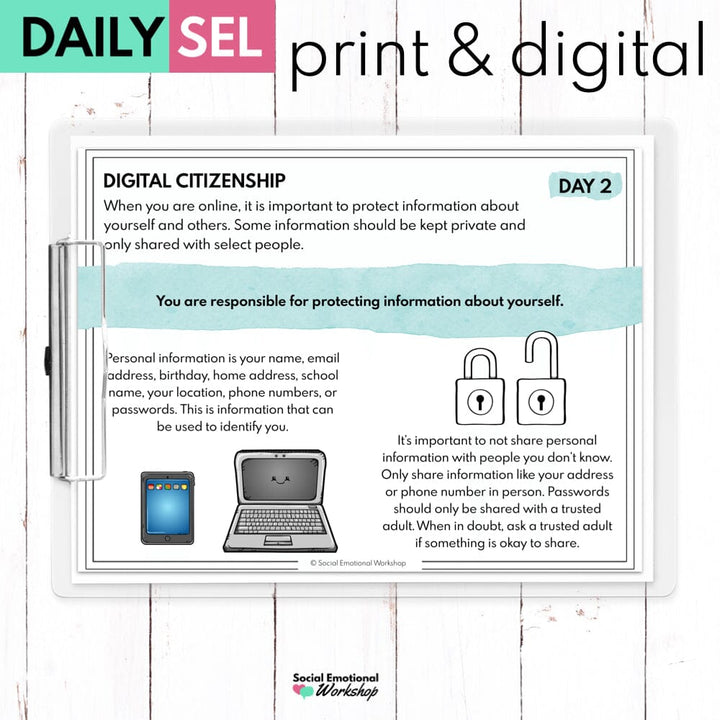 Digital Citizenship Social Emotional Learning Activities - SEL for Distance Learning Media Social Emotional Workshop