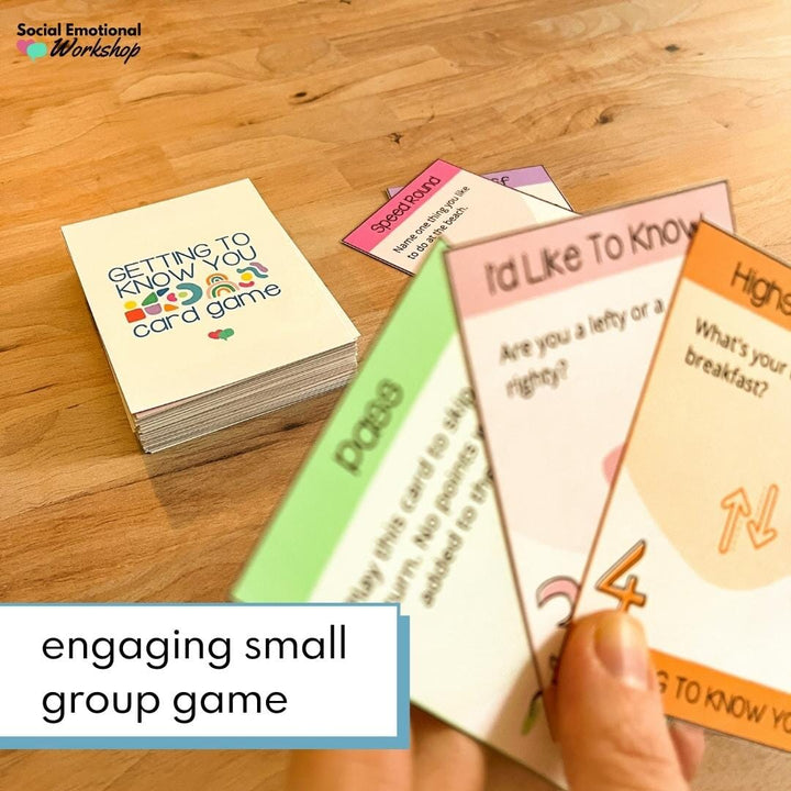 Getting To Know You SEL Game for Small Groups Media Social Emotional Workshop