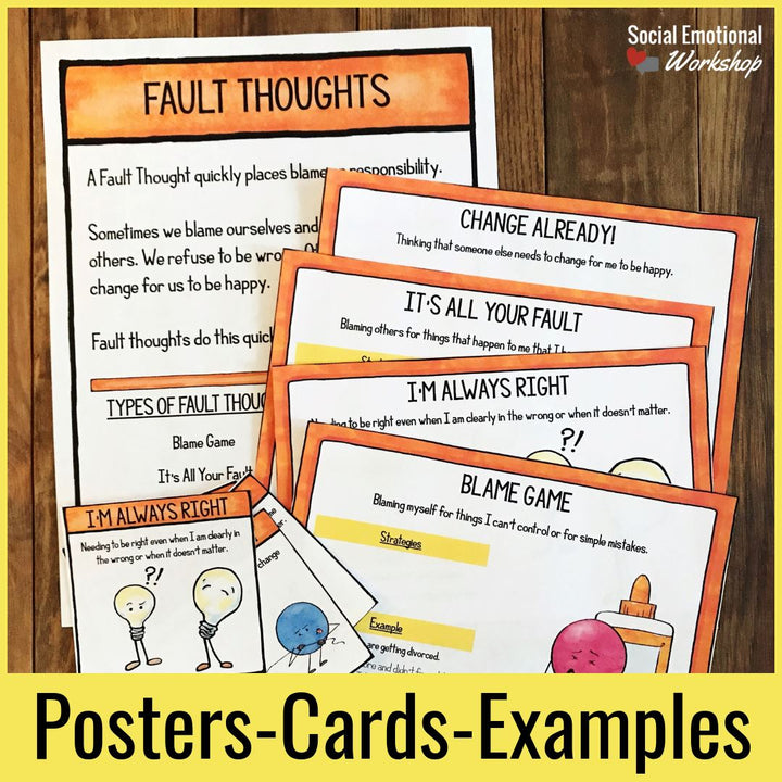 Negative Thinking Activities to Challenge Negative Self Talk Media Social Emotional Workshop