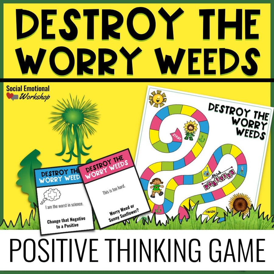 Positive Thinking Game for Small Group School Counseling Media Social Emotional Workshop