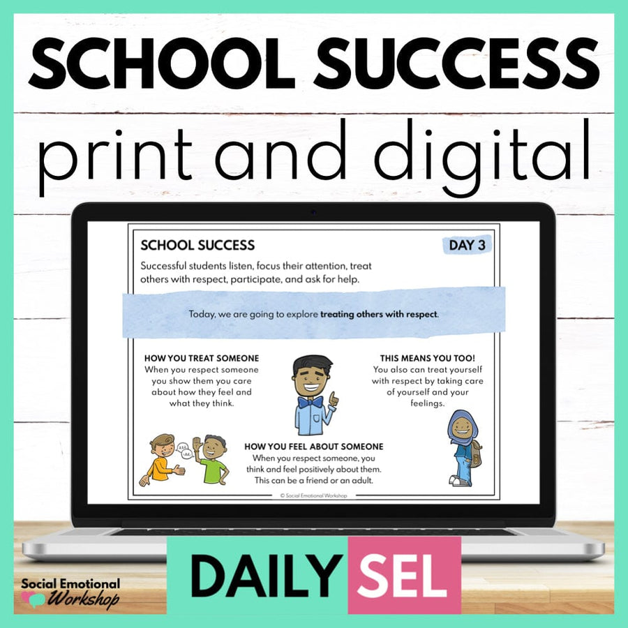 School Success Social Emotional Learning Activities - SEL for Distance Learning Media Social Emotional Workshop