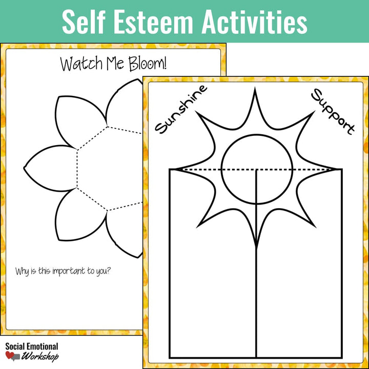 Self Esteem Lesson, Survey, and Activities Counseling Activities Social Emotional Workshop