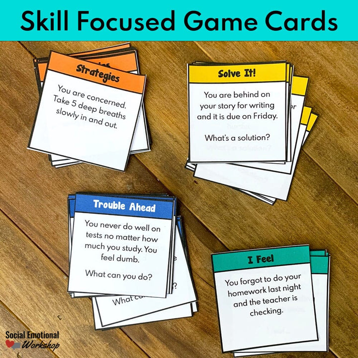 Small Group Game for Self Regulation: Feelings, Coping Skills, Problem Solving Media Social Emotional Workshop