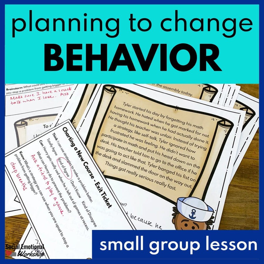 Small Group SEL Lesson: Learning to Change Your Behavior Media Social Emotional Workshop