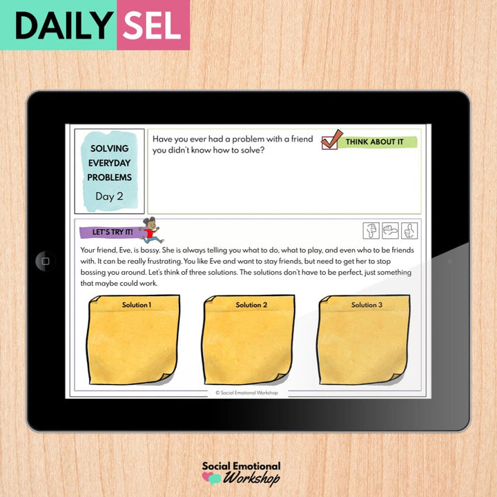 Solving Everyday Problems Social Emotional Learning Activities - SEL for Distance Learning Media Social Emotional Workshop