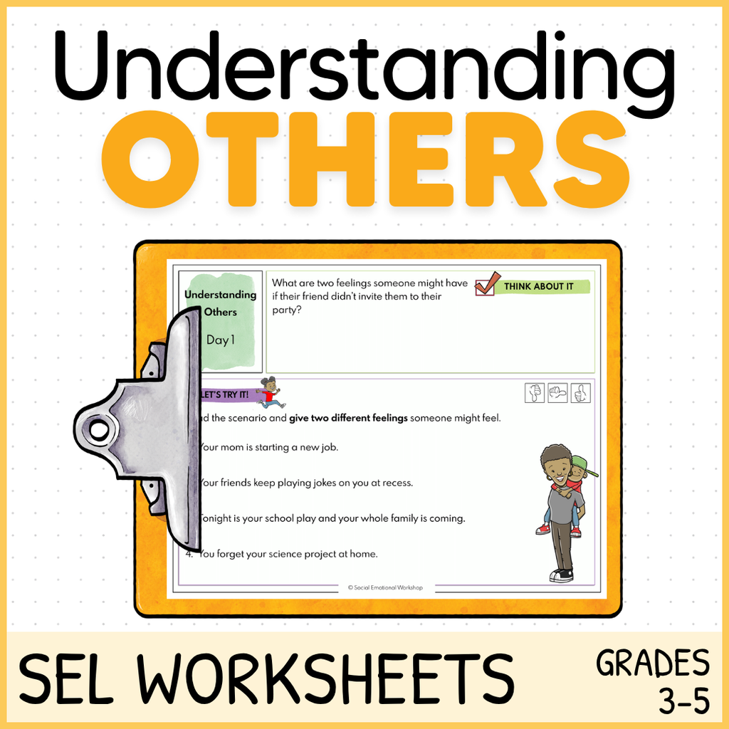 Perspective Taking Scenarios - Social Skills SEL Worksheets