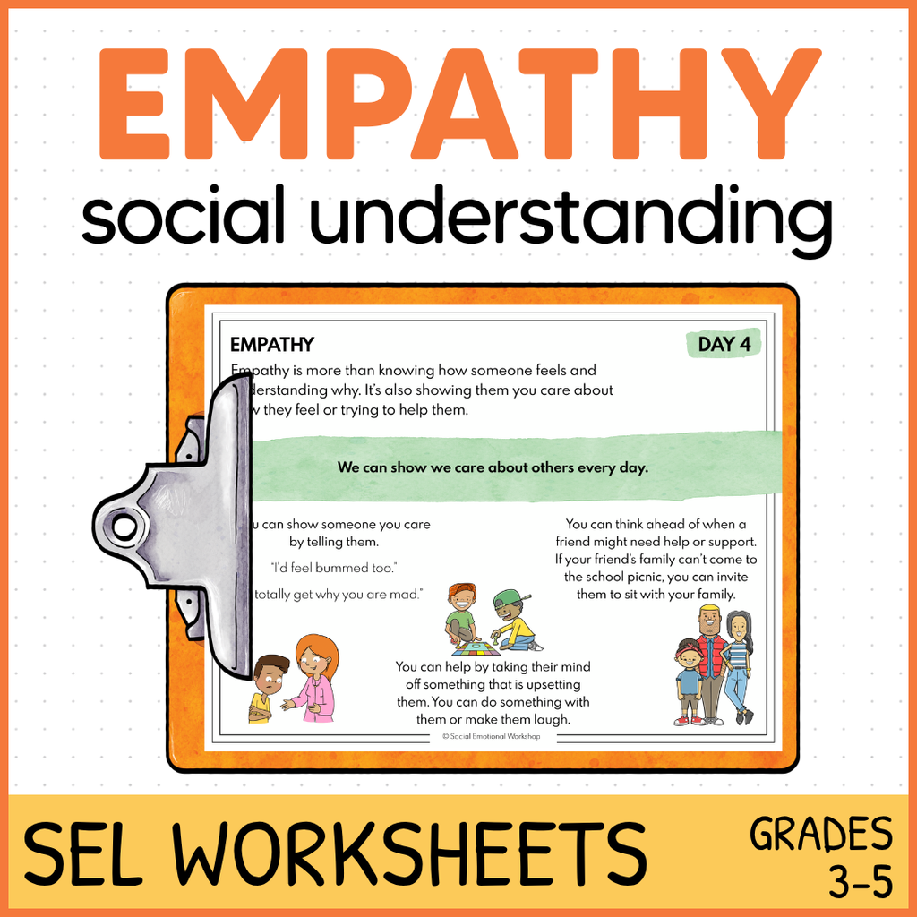 Empathy Activities - Perspective Taking & Kindness - SEL Worksheets
