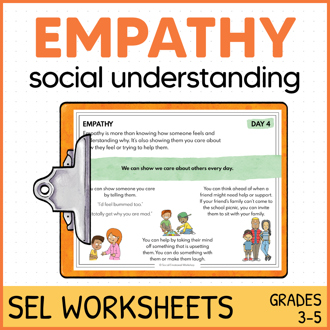 Empathy Activities - Perspective Taking & Kindness - SEL Worksheets