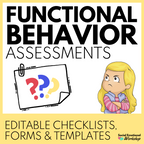 Functional Behavior Assessment (FBA) Bundle for Individual Behavior Plans