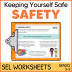 Personal Safety, Body Safety, Safe vs Unsafe - SEL Worksheets