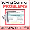 Social Problem Solving, Social Skills Scenarios - Decision Making SEL Worksheets