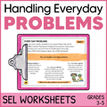 Handling Everyday Problems - Making Mistakes, Left Out, Losing - SEL Worksheets