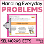 Handling Everyday Problems - Making Mistakes, Left Out, Losing - SEL Worksheets