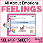 Feelings and Emotions - SEL Worksheets for Identifying Feelings - Low Prep
