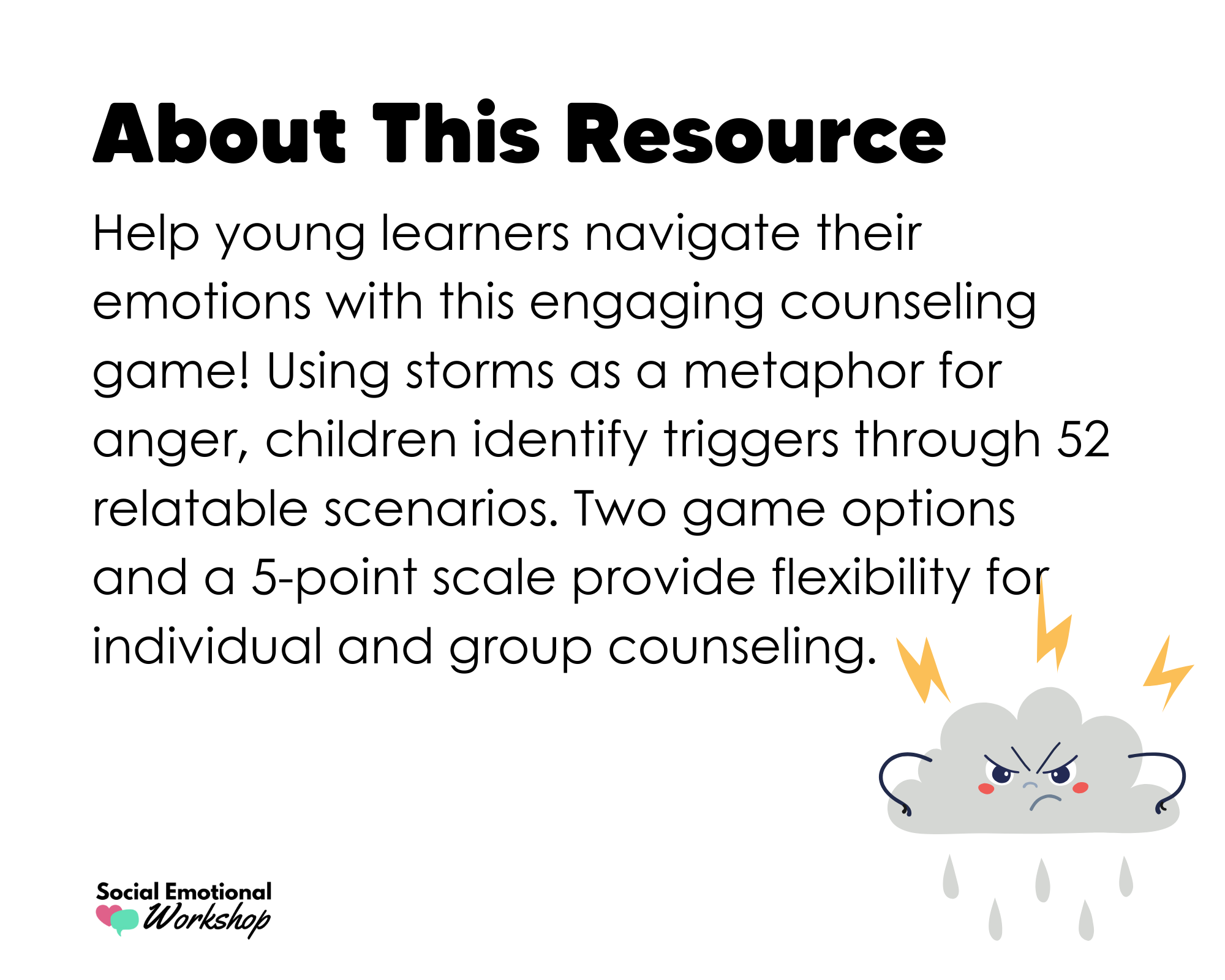 Anger Management Counseling Game - Anger Triggers & Self Awareness