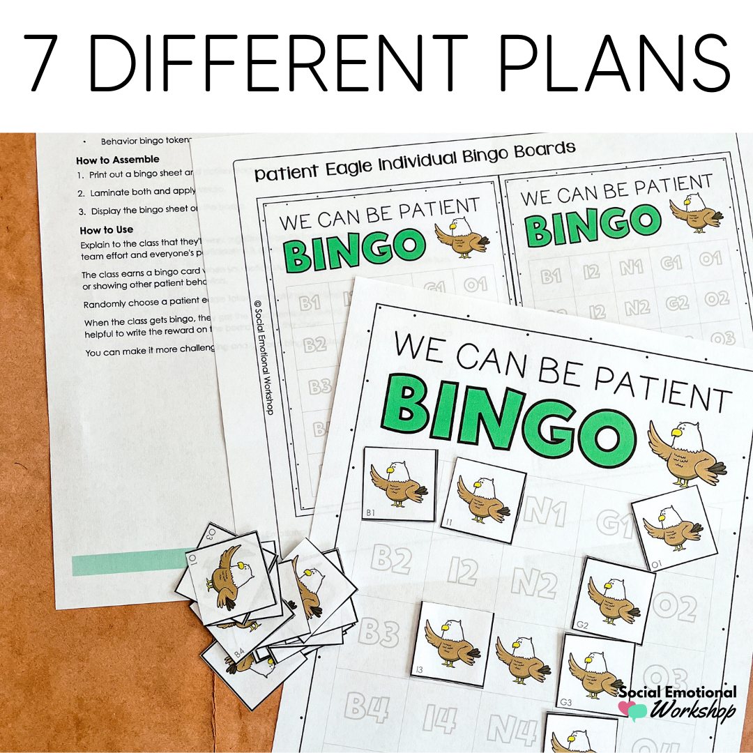 Behavior Charts for Blurting, Impulsivity, Interrupting & Call Outs - Editable