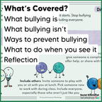 Bullying Prevention, Anti Bullying Activities - SEL Worksheets
