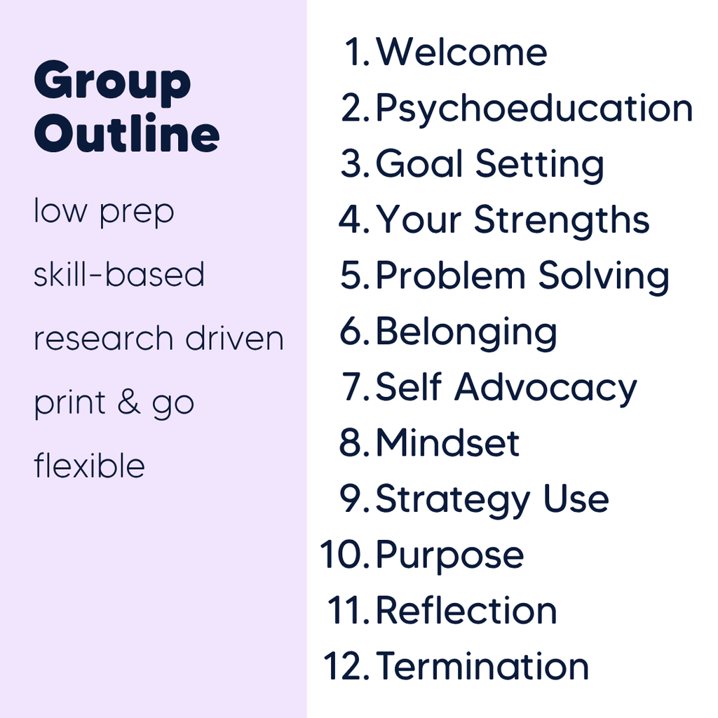 Motivation Small Group Counseling Curriculum