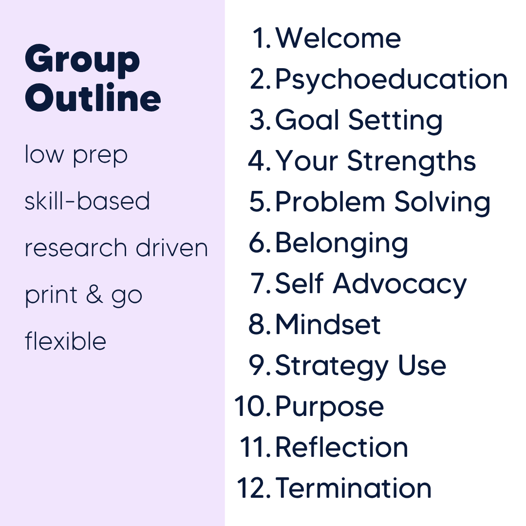 Motivation Small Group Counseling Curriculum