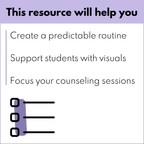 Visual Schedule for Individual or Group Counseling Routines