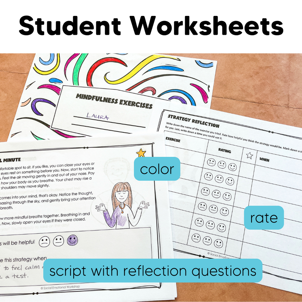 Mindfulness Activities - 35 Exercises - Calming Emotional Regulation Strategies