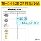 Anger Management Activities - Anger Thermometer, Scenarios, and Session Plan