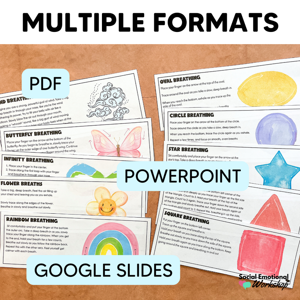 Breathing Visuals & Calming Exercises: Mindful Emotional Regulation Strategies