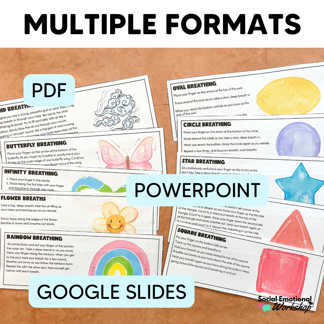 Breathing Visuals & Calming Exercises: Mindful Emotional Regulation Strategies