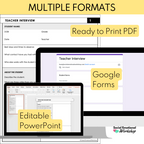 Editable Interview Forms for Functional Behavior Assessments
