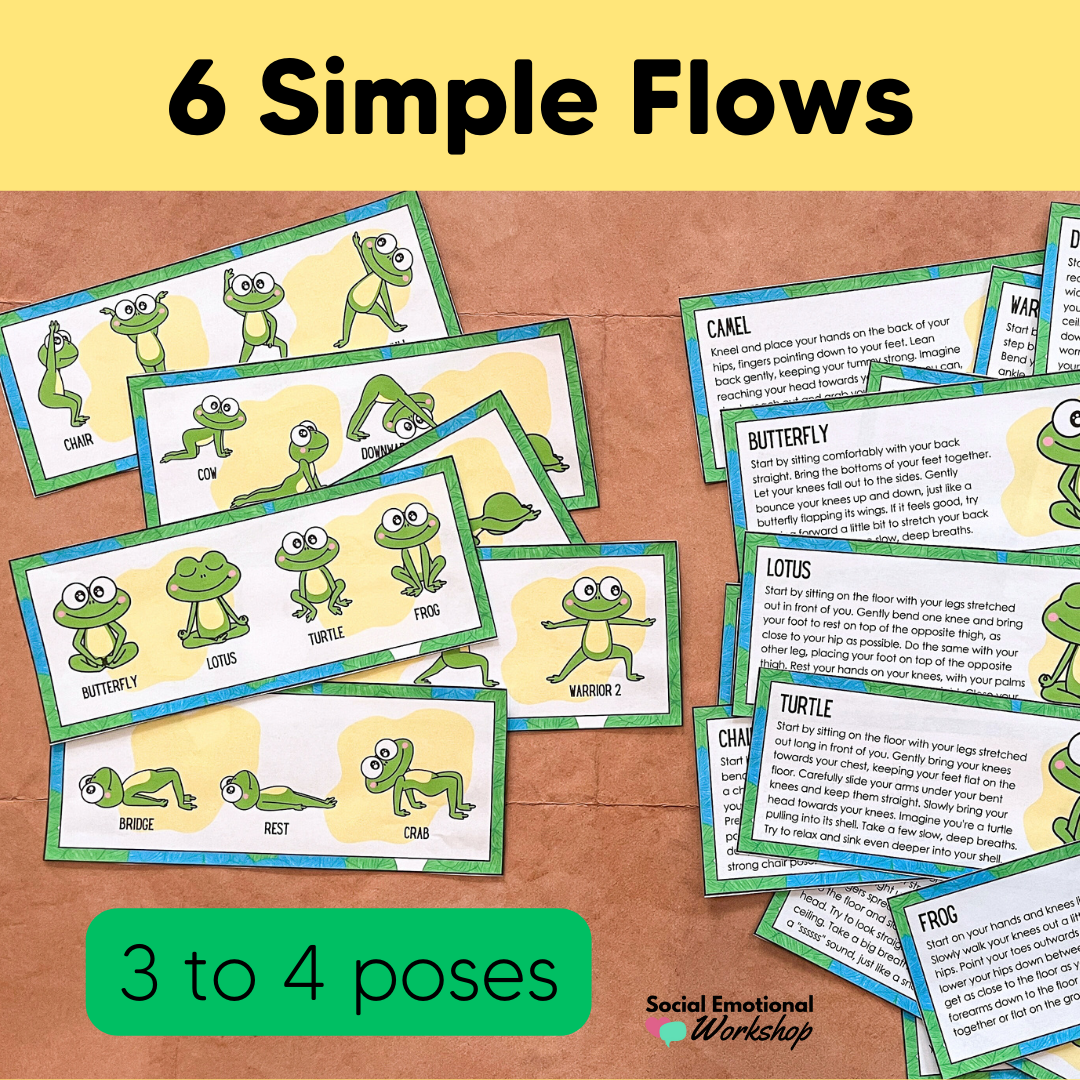 Yoga Pose Cards and Posters | Coping Skills & Calming Strategies Spring SEL