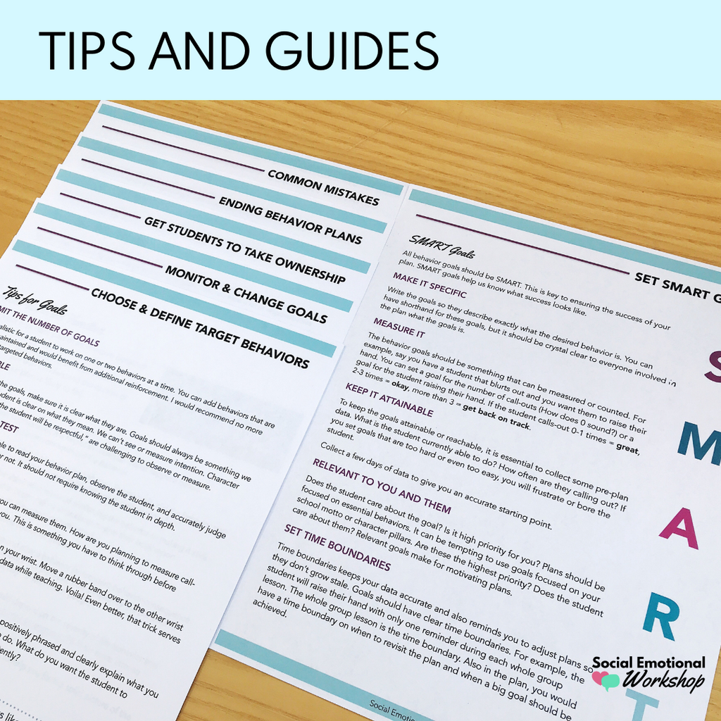 Individual Behavior Charts and Behavior Intervention Plans