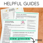 Behavior Charts for Blurting, Impulsivity, Interrupting & Call Outs - Editable