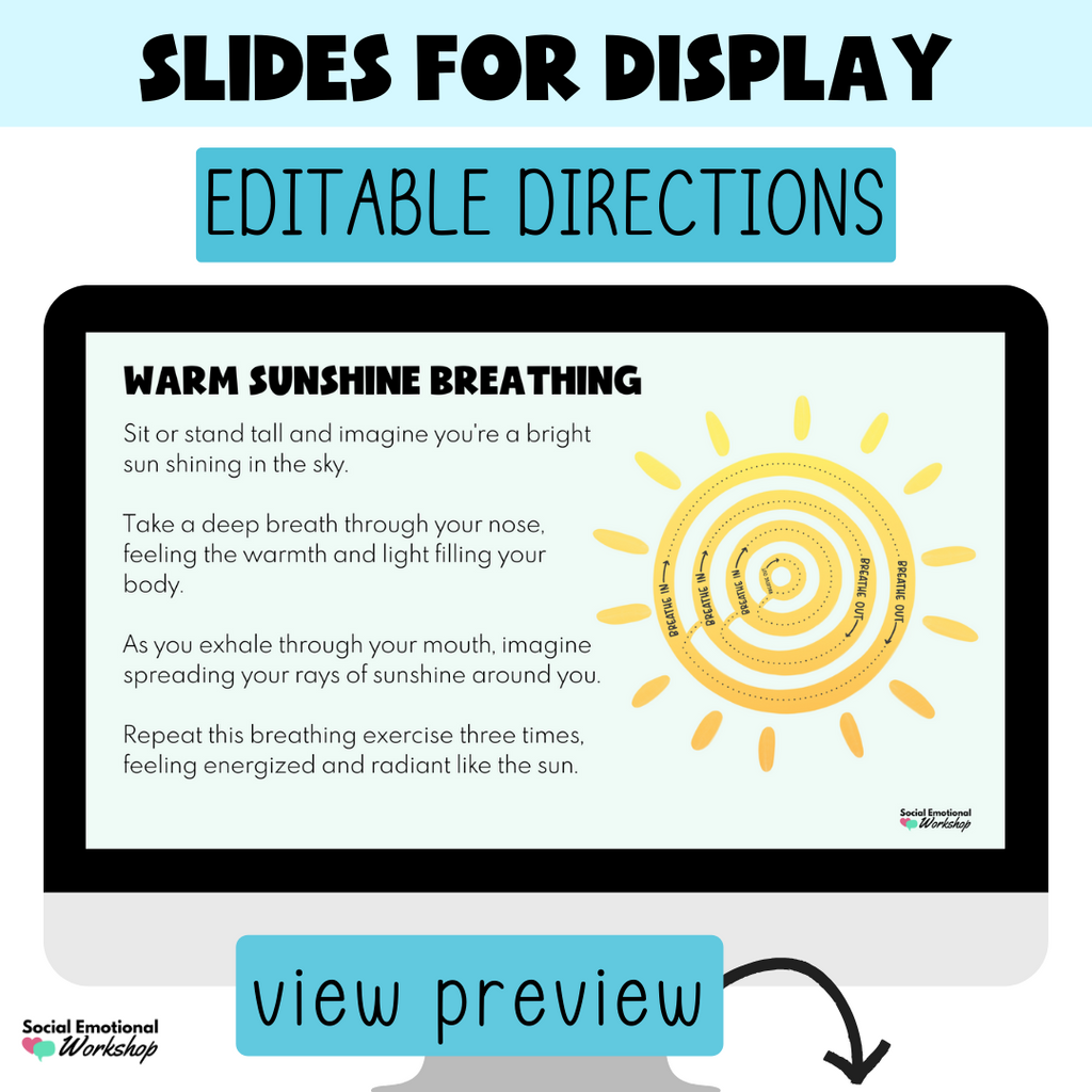 Spring Mindful Breathing Exercises, Visuals & Coloring Pages | Counseling & SEL