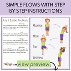 Printable Yoga Cards and Posters: Yoga Poses with Simple Sequences