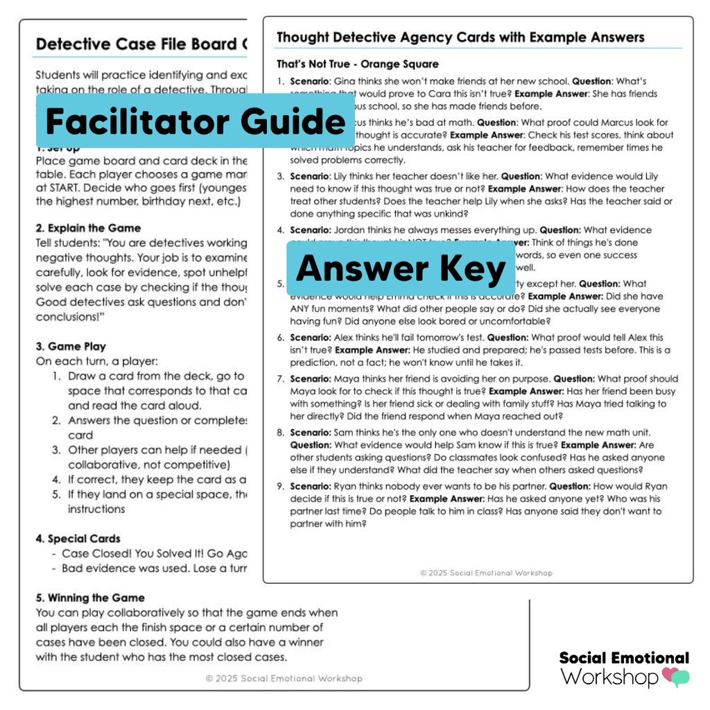 Thought Detective Counseling Game