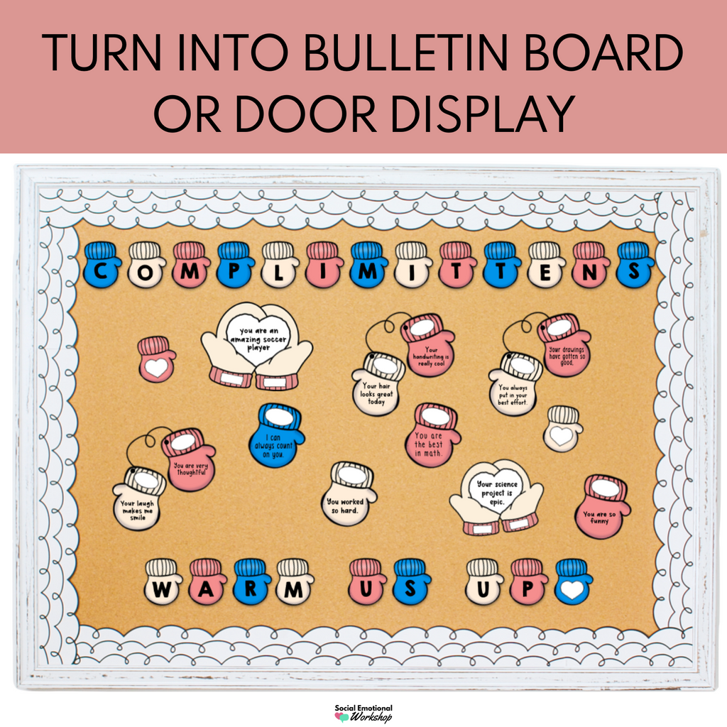 Compliments SEL Winter Activity | Winter Bulletin Board Door Display