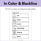 Visual Schedule for Individual or Group Counseling Routines