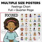 Feelings Posters, Cards, Charts, Worksheets | Identifying Emotions Activities and Office Decor