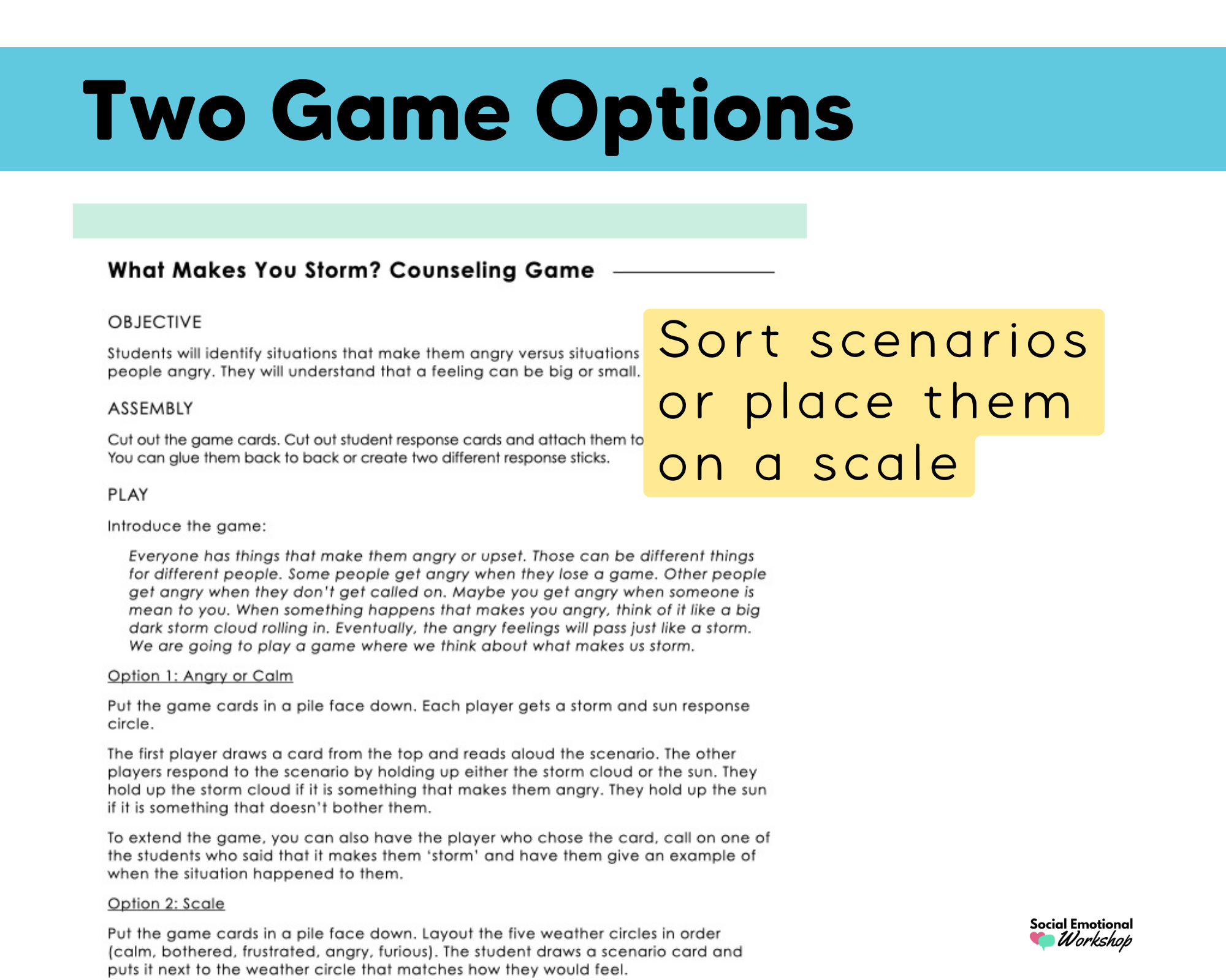 Anger Management Counseling Game - Anger Triggers & Self Awareness