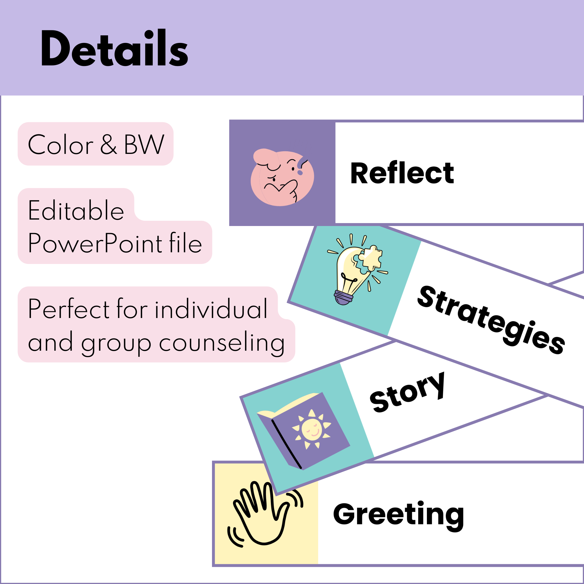 Visual Schedule for Individual or Group Counseling Routines